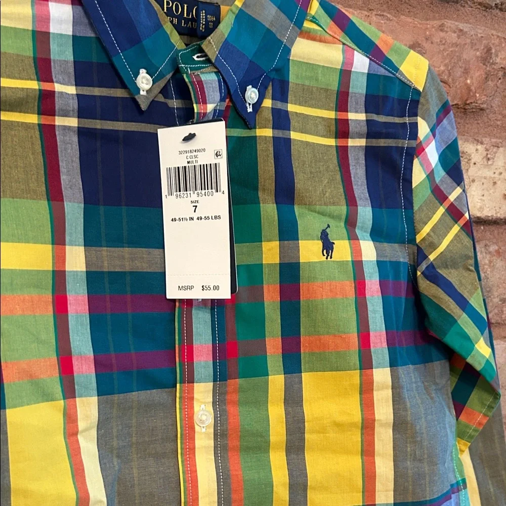 Ralph Lauren Multicolor Plaid Kids Shirt